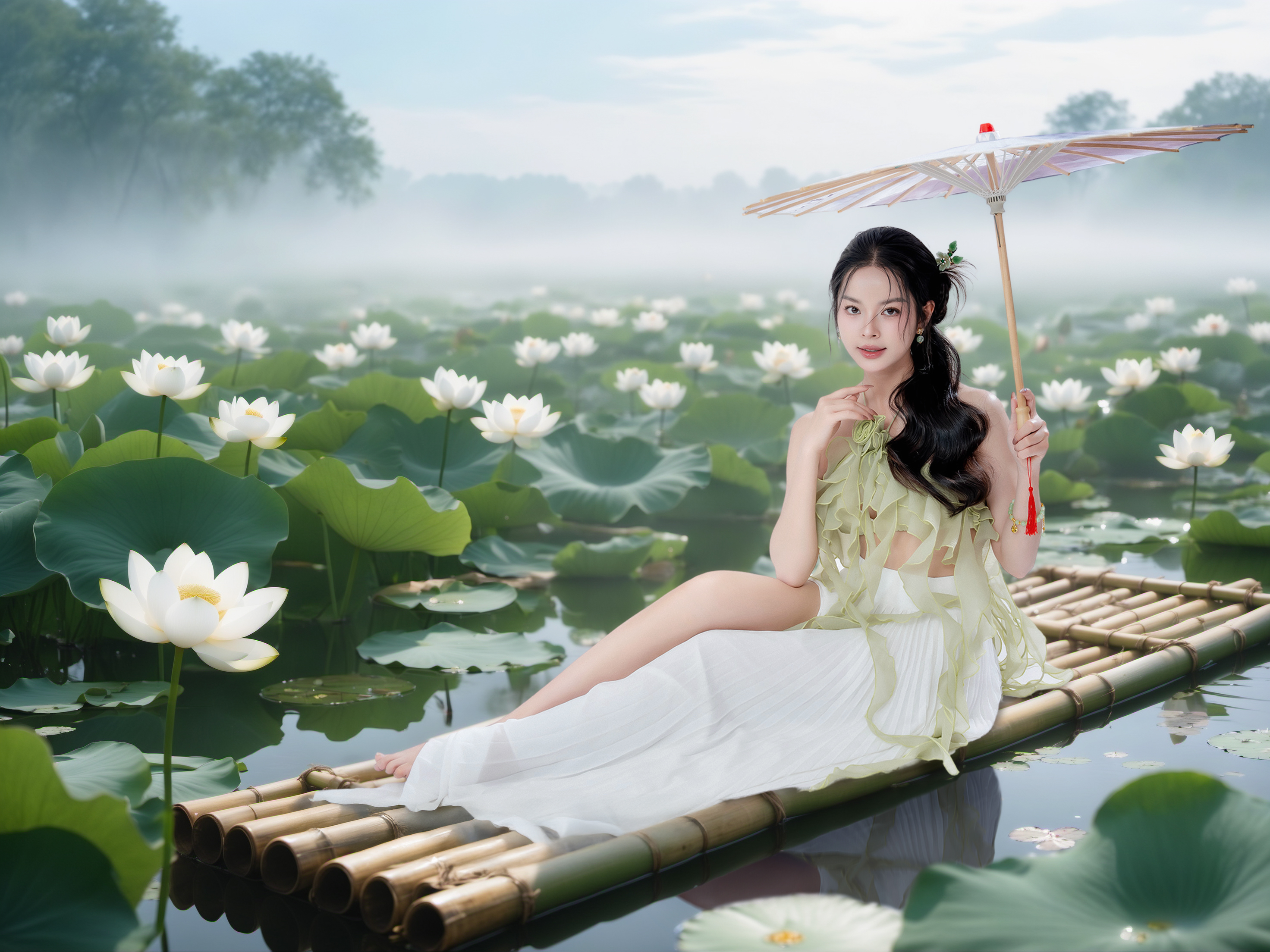 Lotus Reverie: High-End Lookbook Concept - 2